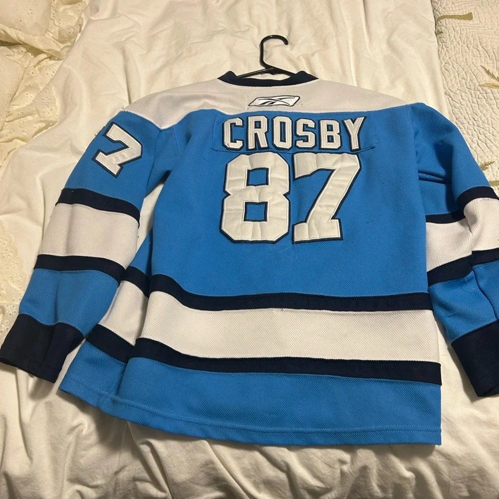 Reebok Blue and White Penguins Jersey - Picture 2 of 2